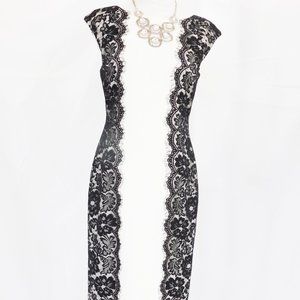 White House Black Market Sheath Dress -Scoop Neck -Sleeveless-Size 4